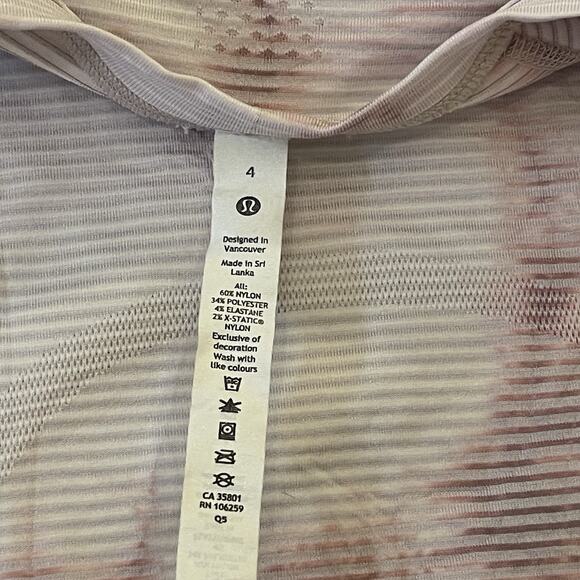 Women's Lululemon Swiftly Tech Tie Dye Long Sleeve Top - Picture 4 of 6